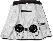 画像をギャラリービューアに読み込む, 空調ベスト【ファンなし】 (ホワイト&シルバー・スノーCAMO)