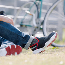 画像をギャラリービューアに読み込む, SDX-21 クロスバンド厚底セーフティ(BLACK&RED・NAVY&YELLOW)